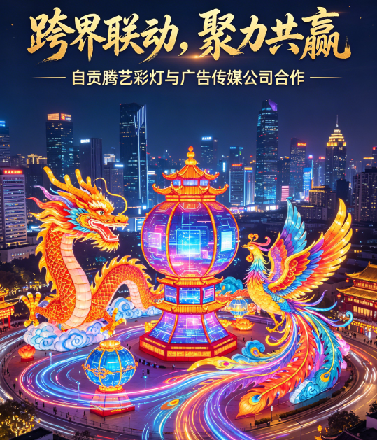 跨界联动，聚力共赢｜自贡腾艺彩灯诚邀广告传媒企业携手深耕灯会文旅市场
