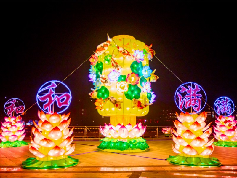 2020贺州园博园大型灯会盛大开幕啦！